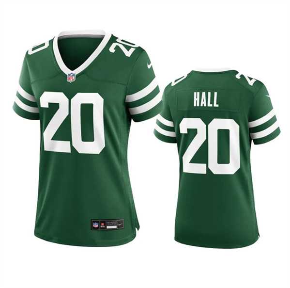 Womens New York Jets #20 Breece Hall Green 2024 Stitched Jersey Dzhi->women nfl jersey->Women Jersey